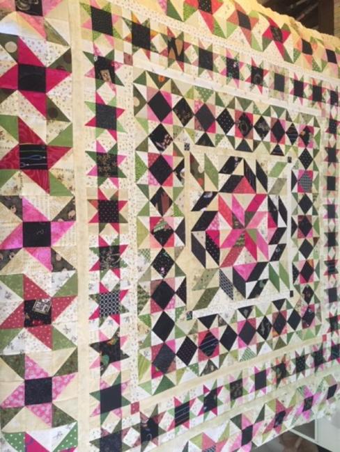 Wendy Wayne's quilt is Bonnie Hunt's quilt-along called "Unity."